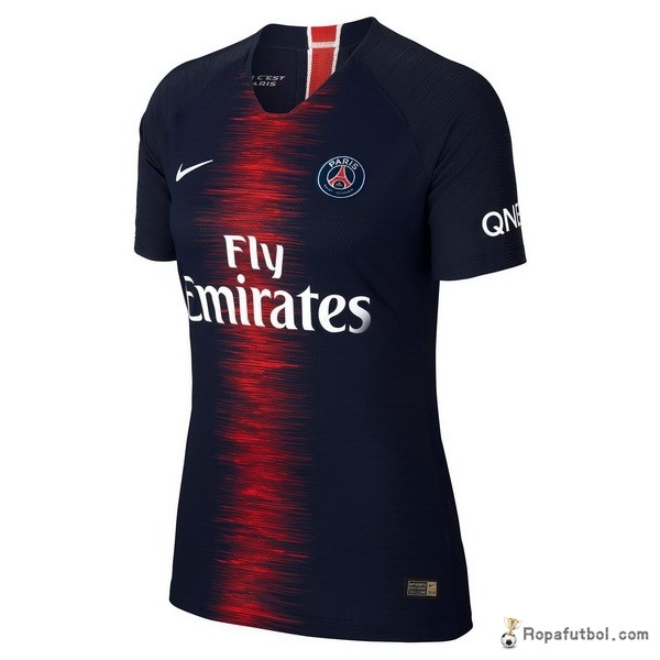 Camiseta Paris Saint Germain Replica Primera Ropa Mujer 2018/19 Azul